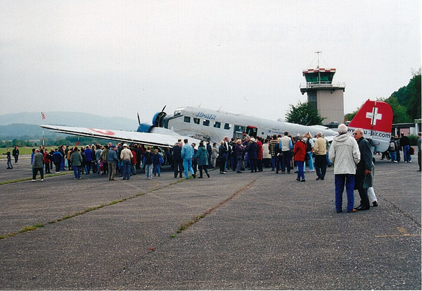 Die Ju 52 zu Besuch in 2001